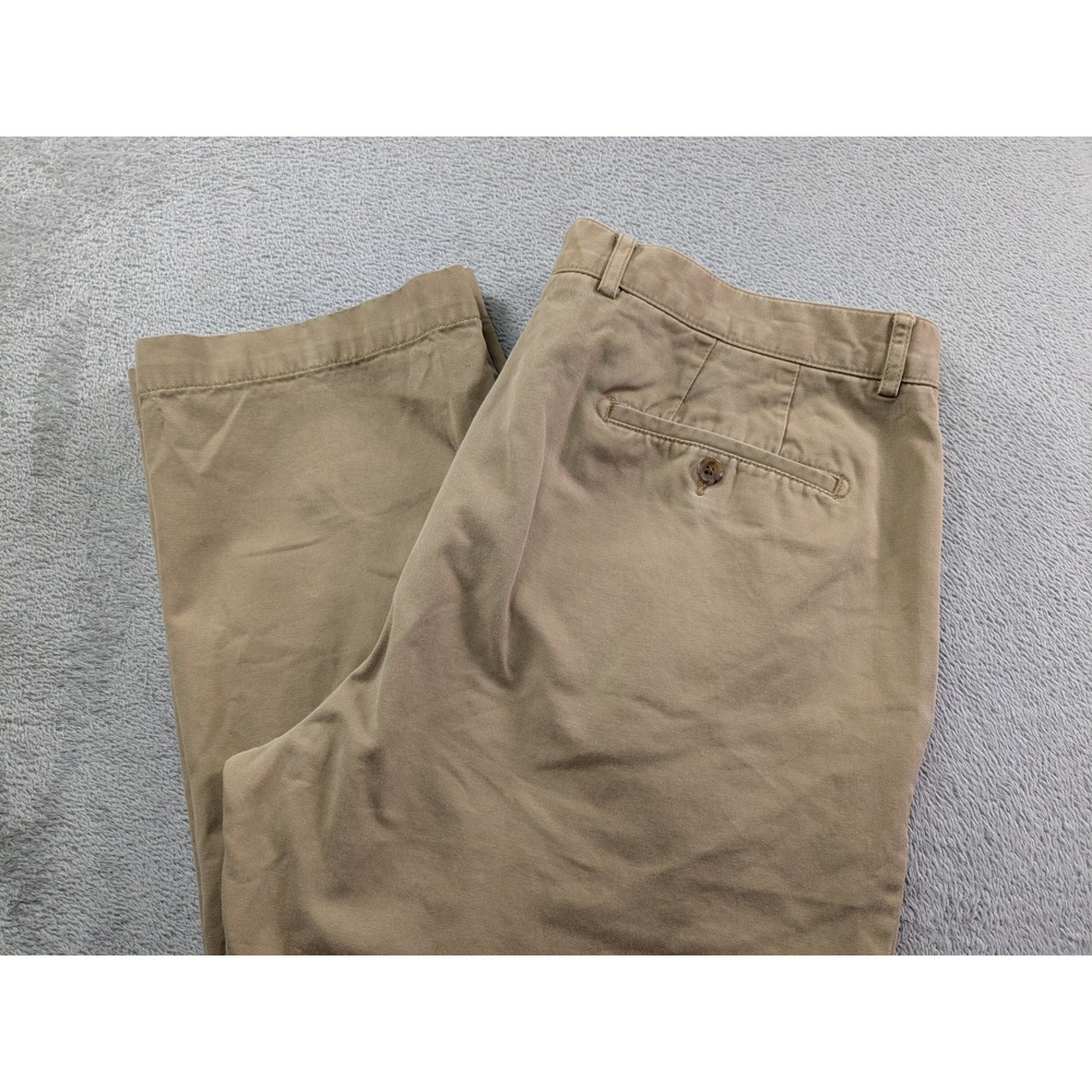 Cremieux Norfolk Khaki Chino Pants Mens 38x30 Tan Straight Leg 100% Cotton